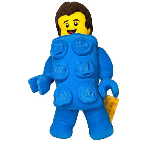 LEGO Minifigure Plush Brick Suit Boy Guy‎ Plush Minifig Manhattan Toy 14" NEW